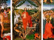 Hans Memling Resurrection Triptych oil on canvas